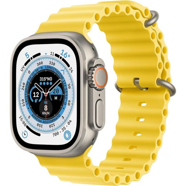 APPLE Watch Ultra GPS + Cellular cassa 49mm Titanio – Ocean Giallo 1.jpg