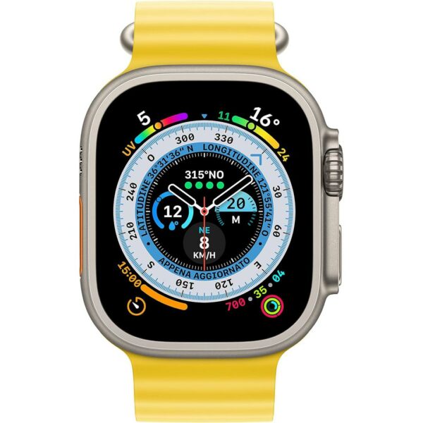 APPLE Watch Ultra GPS + Cellular cassa 49mm Titanio – Ocean Giallo 2.jpg