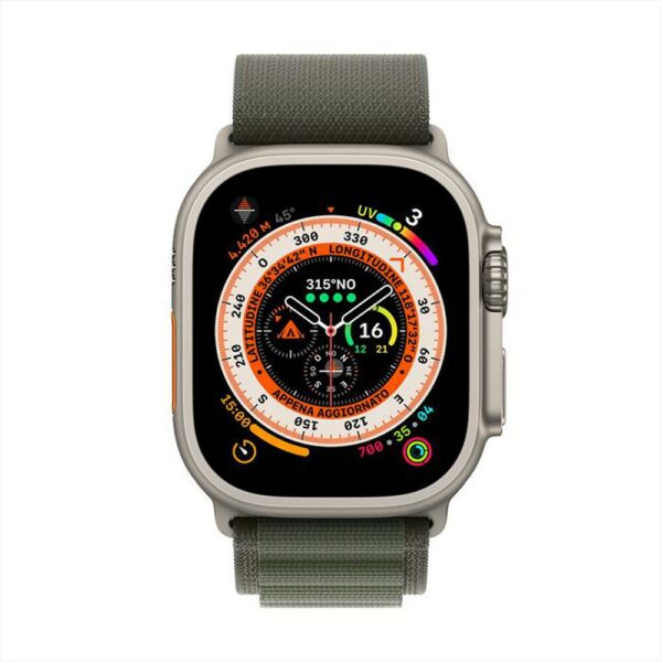 APPLE Watch Ultra GPS + Cellular cassa 49mm Titanio – Verde S 2.jpg